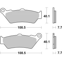 BREMBO Plaquettes de frein 07BB03SA | SA fritté (Avan