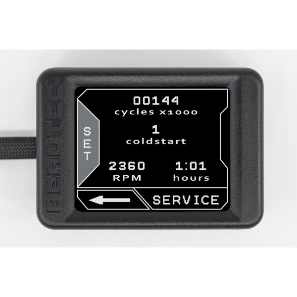RPM display & tachometer, engine temperature & voltage display for SU