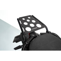 Luggage rack for FANTIC Caballero with black anodised perfor