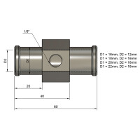 Sensor de temperatura del agua con adaptador - 16mm 4