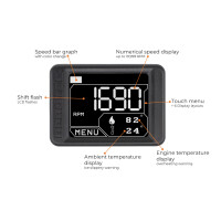 Displaylayout der Yamaha XT 660 mit Drehzahl numerisch und B