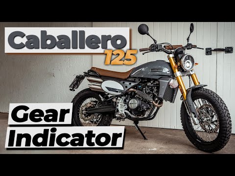 Caballero 125 Scrambler Deluxe | Ganganzeige und Drehzahlmesser